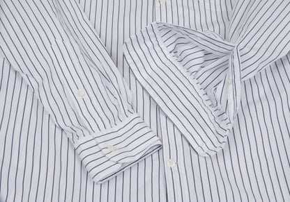 Papas+ Cotton Stripe Button Down Shirt Size L