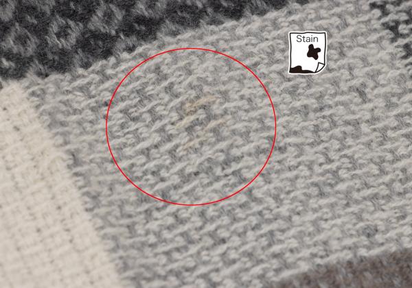 Papas+ andrea's 47 Cashmere Check Fringe Scarf Gray