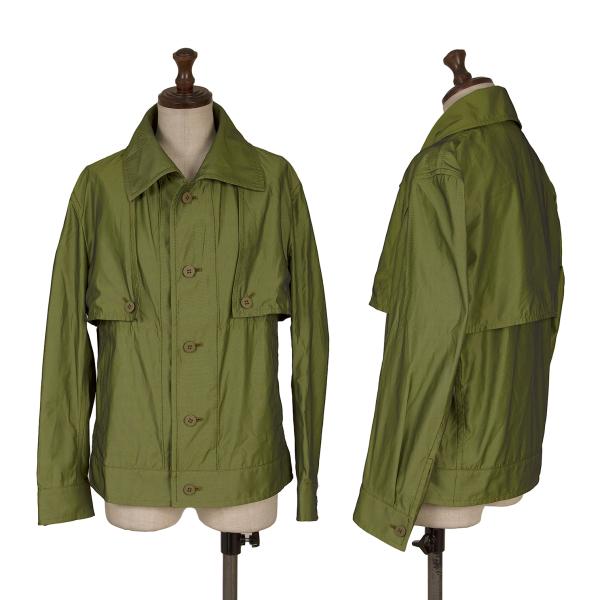 ISSEY MIYAKE 2017 Pre-Fall Gunflap Polyester Jacket Size 2