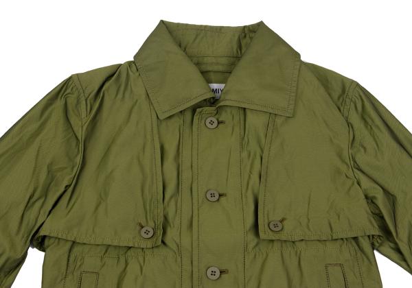 ISSEY MIYAKE 2017 Pre-Fall Gunflap Polyester Jacket Size 2