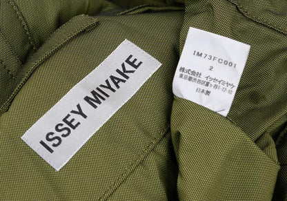 ISSEY MIYAKE 2017 Pre-Fall Gunflap Polyester Jacket Size 2
