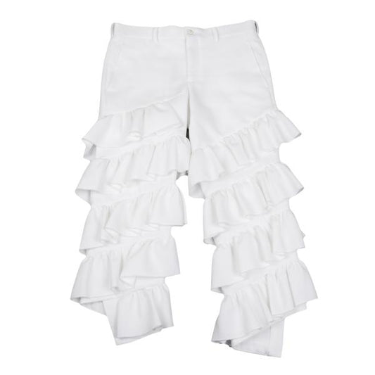 COMME des GARCONS HOMME PLUS 24AW Poly Pants White Size S