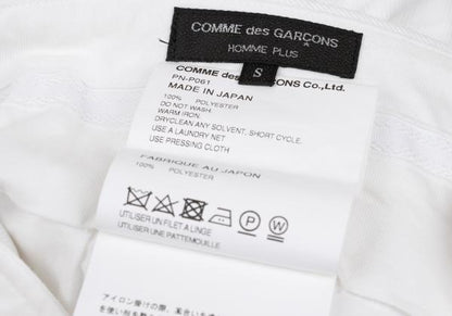 COMME des GARCONS HOMME PLUS 24AW Poly Pants White Size S