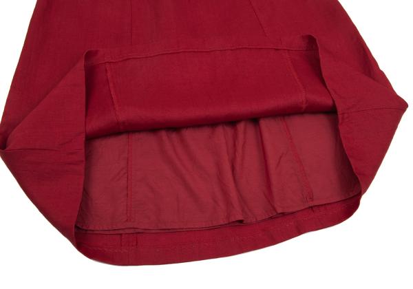 Max Mara Linen A-Line Skirt Red Size 42