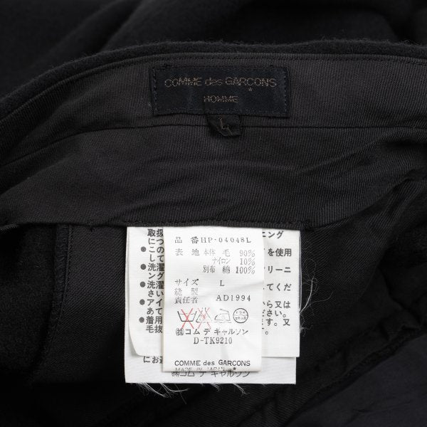 COMME des GARCONS HOMME PLUS Garment Dye Pants Black Size L
