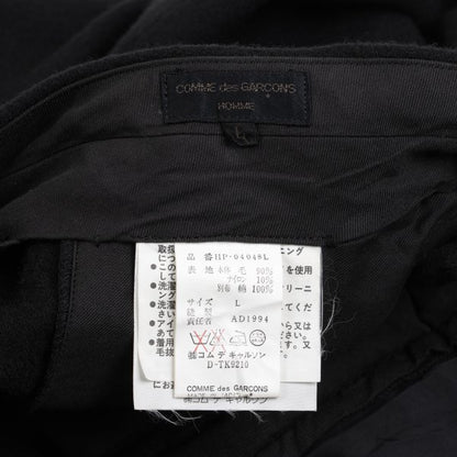 COMME des GARCONS HOMME PLUS Garment Dye Pants Black Size L