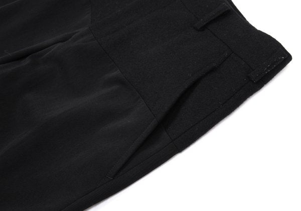 COMME des GARCONS HOMME Mixed Material Pants Black Size L