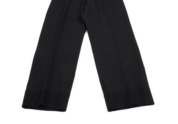 COMME des GARCONS HOMME Mixed Material Pants Black Size L