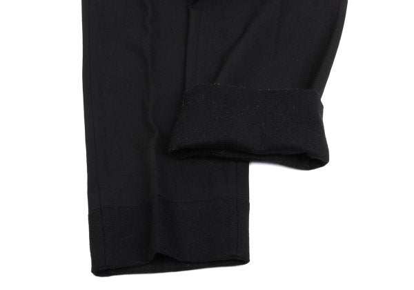 COMME des GARCONS HOMME Mixed Material Pants Black Size L