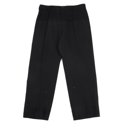 COMME des GARCONS HOMME Mixed Material Pants Black Size S