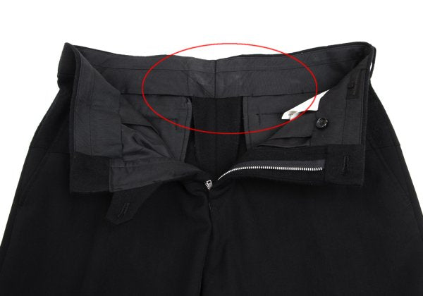COMME des GARCONS HOMME Mixed Material Pants Black Size S