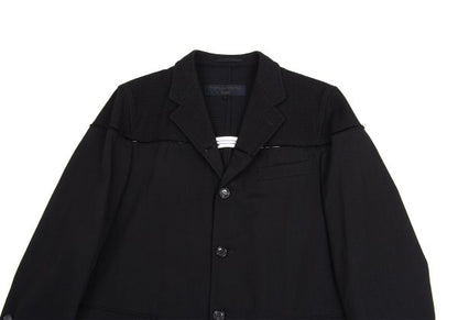 COMME des GARCONS HOMME Cut Grid Weave Jacket Black Size S