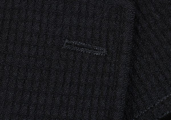 COMME des GARCONS HOMME Cut Grid Weave Jacket Black Size S