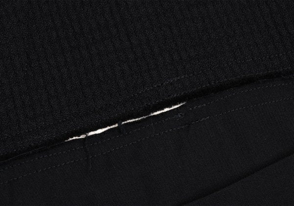 COMME des GARCONS HOMME Cut Grid Weave Jacket Black Size S