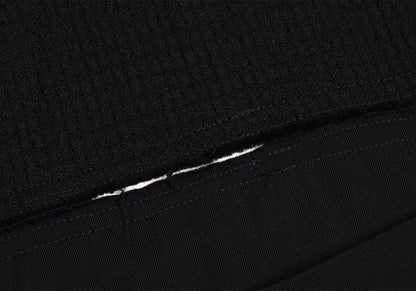 COMME des GARCONS HOMME Cut Grid Weave Jacket Black Size S