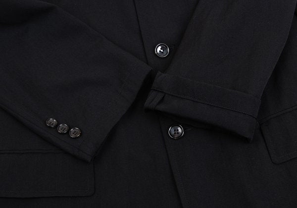 COMME des GARCONS HOMME Cut Grid Weave Jacket Black Size S