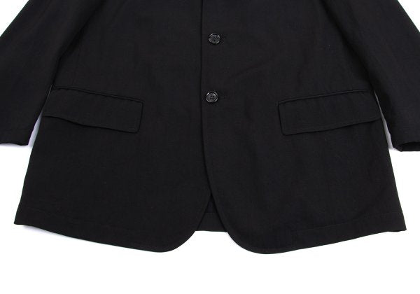 COMME des GARCONS HOMME Cut Grid Weave Jacket Black Size S