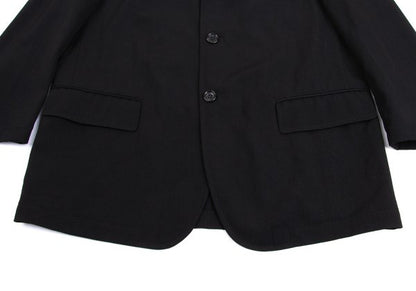 COMME des GARCONS HOMME Cut Grid Weave Jacket Black Size S