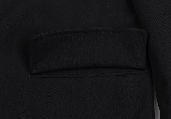 COMME des GARCONS HOMME Cut Grid Weave Jacket Black Size S