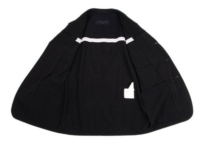 COMME des GARCONS HOMME Cut Grid Weave Jacket Black Size S