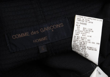 COMME des GARCONS HOMME Cut Grid Weave Jacket Black Size S