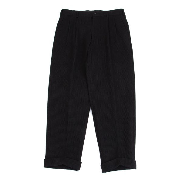 COMME des GARCONS HOMME Wool Nylon Weave Pants Black Size M