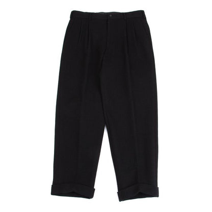 COMME des GARCONS HOMME Wool Nylon Weave Pants Black Size M