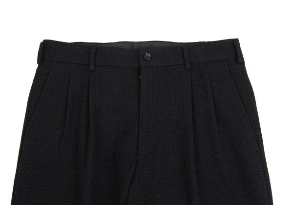 COMME des GARCONS HOMME Wool Nylon Weave Pants Black Size M
