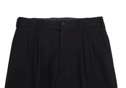 COMME des GARCONS HOMME Wool Nylon Weave Pants Black Size M