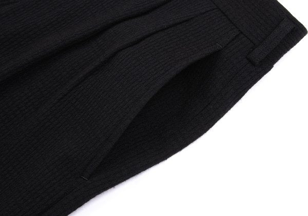 COMME des GARCONS HOMME Wool Nylon Weave Pants Black Size M