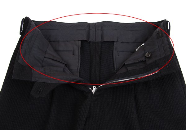 COMME des GARCONS HOMME Wool Nylon Weave Pants Black Size M