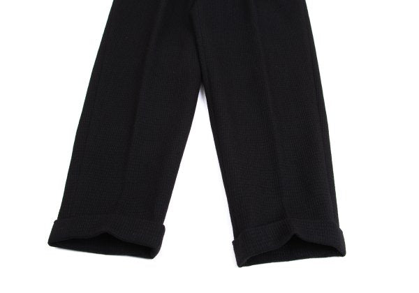 COMME des GARCONS HOMME Wool Nylon Weave Pants Black Size M