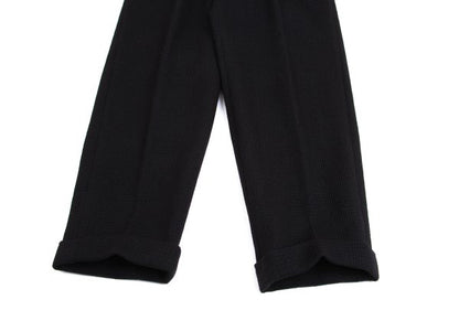 COMME des GARCONS HOMME Wool Nylon Weave Pants Black Size M