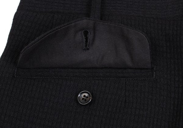 COMME des GARCONS HOMME Wool Nylon Weave Pants Black Size M