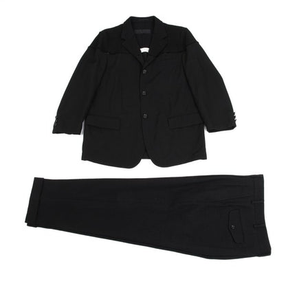 COMME des GARCONS HOMME Grid Weave Panel Pants Black Size S