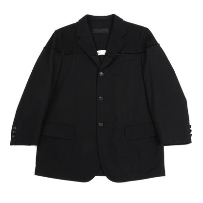 COMME des GARCONS HOMME Grid Weave Panel Pants Black Size S