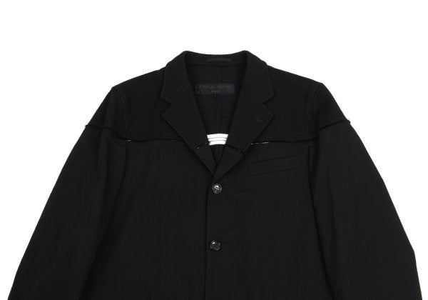COMME des GARCONS HOMME Grid Weave Panel Pants Black Size S