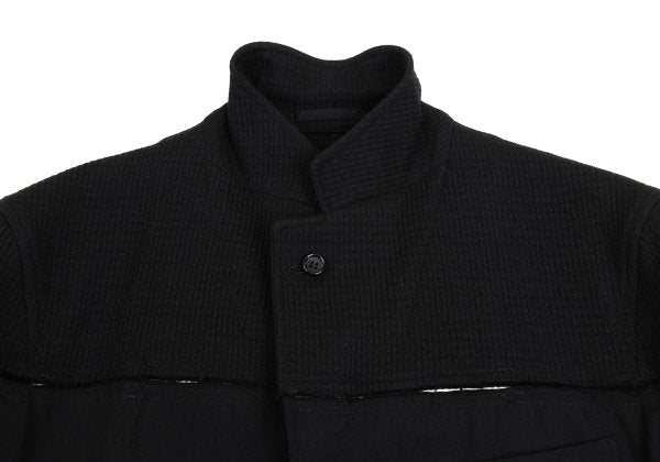 COMME des GARCONS HOMME Grid Weave Panel Pants Black Size S