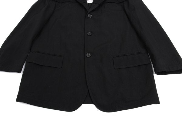 COMME des GARCONS HOMME Grid Weave Panel Pants Black Size S