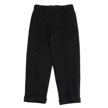 COMME des GARCONS HOMME Grid Weave Panel Pants Black Size S