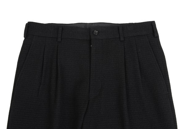 COMME des GARCONS HOMME Grid Weave Panel Pants Black Size S