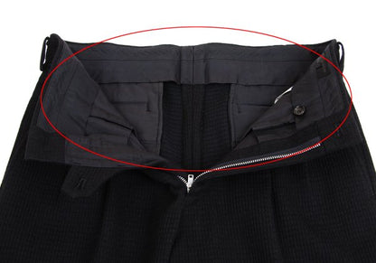 COMME des GARCONS HOMME Grid Weave Panel Pants Black Size S