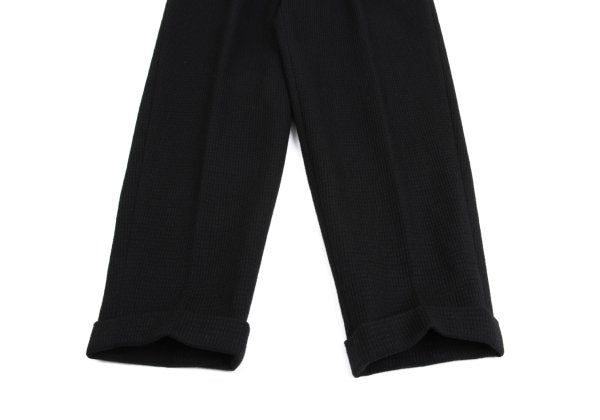 COMME des GARCONS HOMME Grid Weave Panel Pants Black Size S