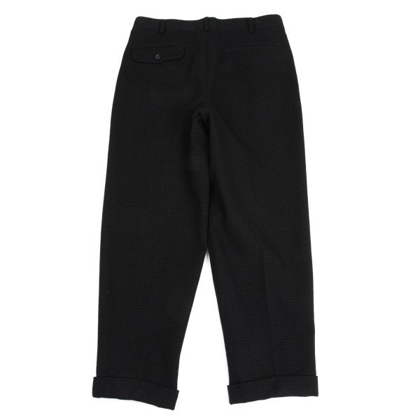 COMME des GARCONS HOMME Grid Weave Panel Pants Black Size S
