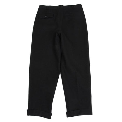COMME des GARCONS HOMME Grid Weave Panel Pants Black Size S