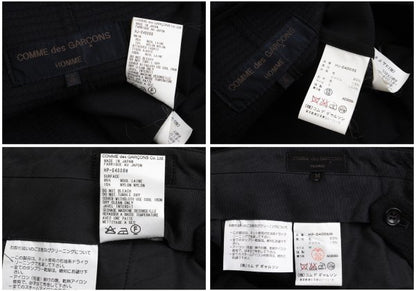 COMME des GARCONS HOMME Grid Weave Panel Pants Black Size S