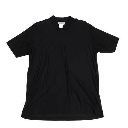 Yohji Yamamoto POUR HOMME Glossy Collar T-Shirt Black Size M