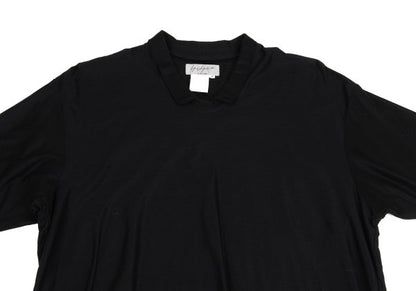 Yohji Yamamoto POUR HOMME Glossy Collar T-Shirt Black Size M