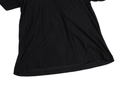 Yohji Yamamoto POUR HOMME Glossy Collar T-Shirt Black Size M