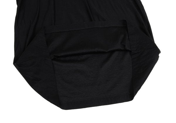 Yohji Yamamoto POUR HOMME Glossy Collar T-Shirt Black Size M
